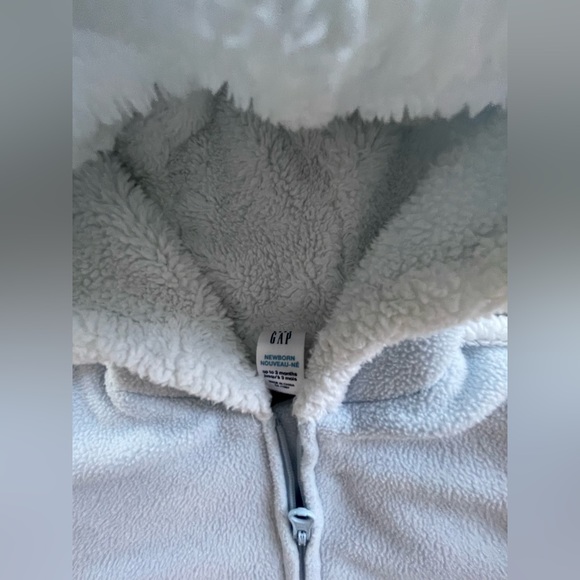 Baby Gap Newborn Bunting Bag / Winter Snowsuit. Up to 3 Months. Baby Blue. - Picture 7 of 7